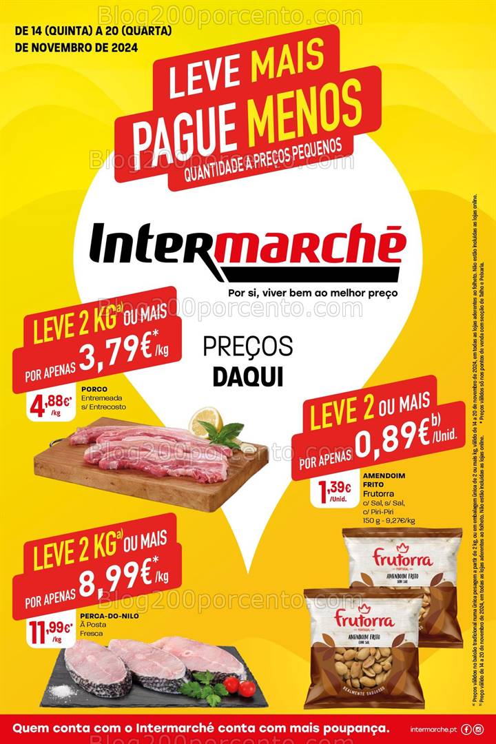 Antevisão Folheto INTERMARCHÉ Promoções de 14 a 20 novembro