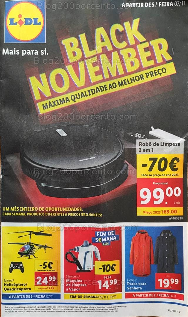 Antevisão Folheto LIDL Bazar Promoções a partir de 7 novembro