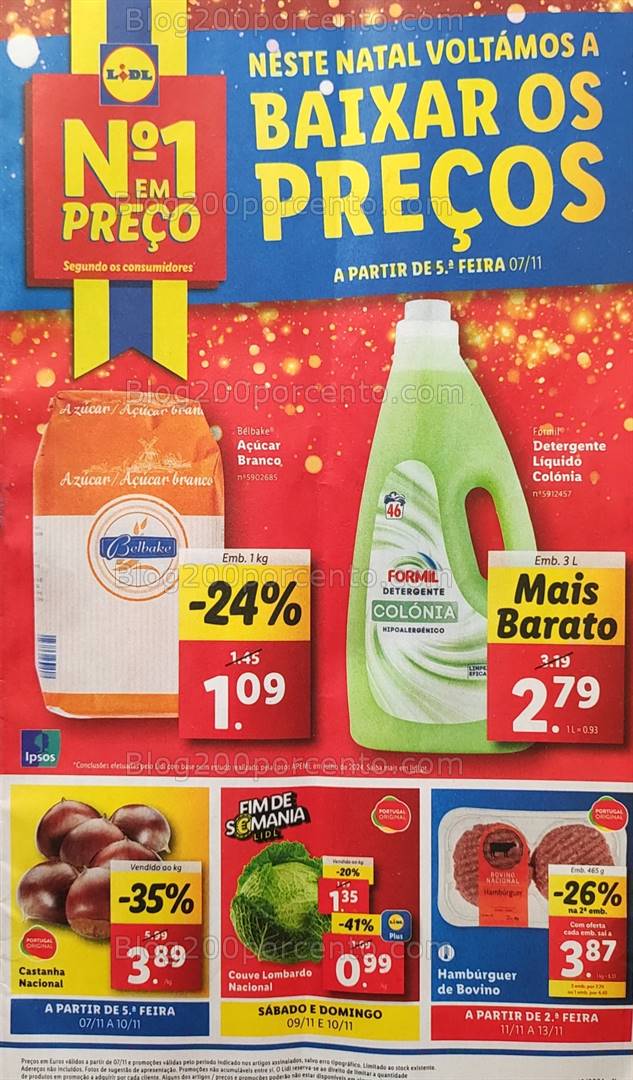 Antevisão Folheto LIDL Promoções de 7 a 13 novembro