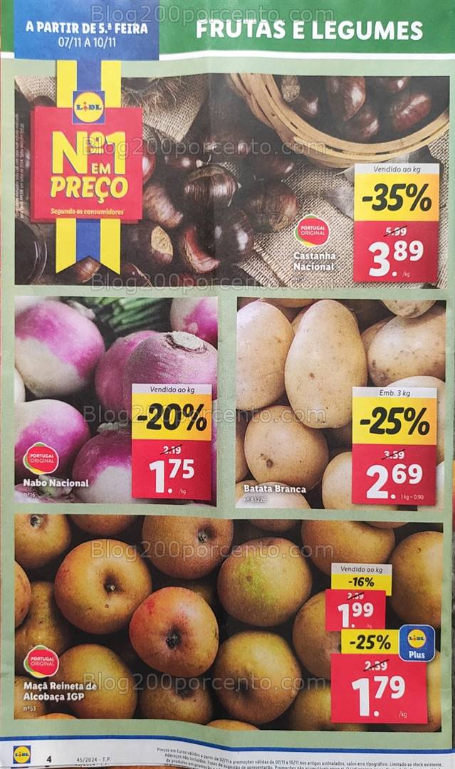 Antevisão Folheto LIDL Promoções de 7 a 13 novembro