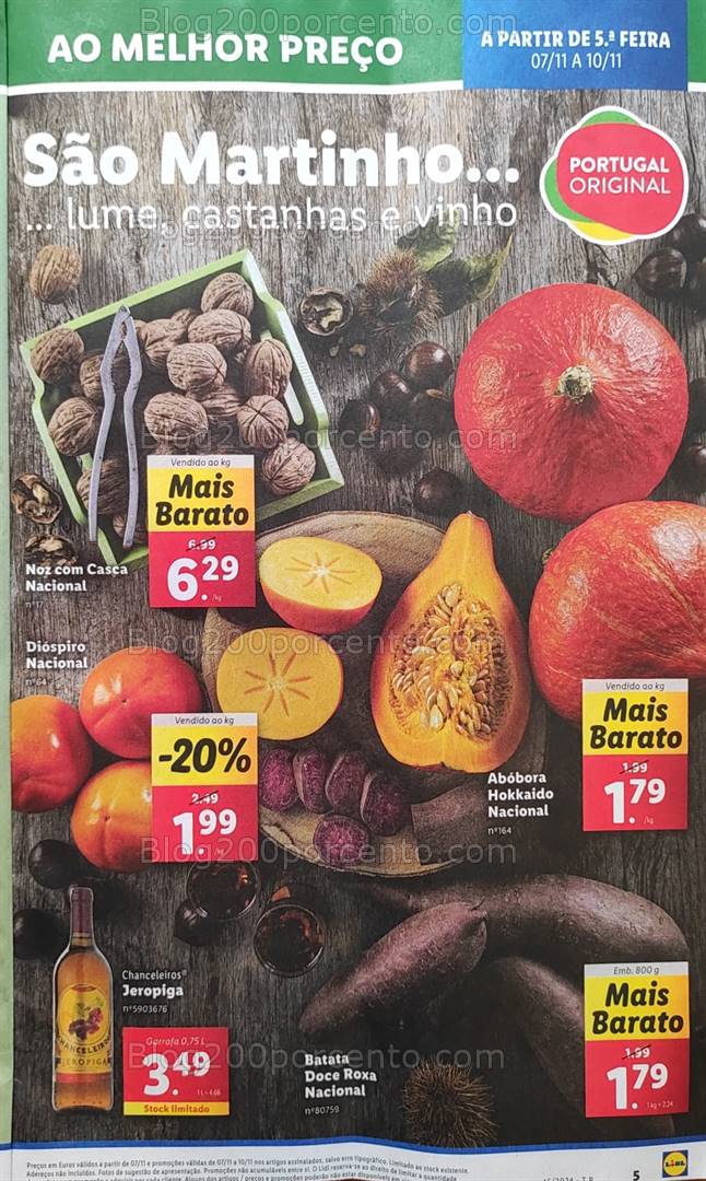 Antevisão Folheto LIDL Promoções de 7 a 13 novembro