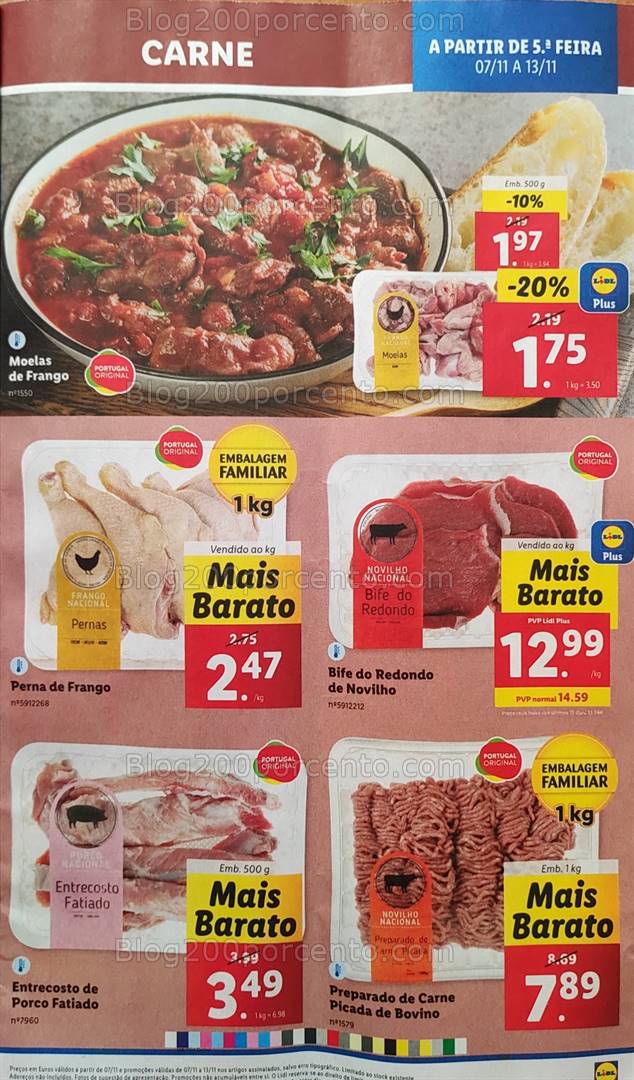 Antevisão Folheto LIDL Promoções de 7 a 13 novembro