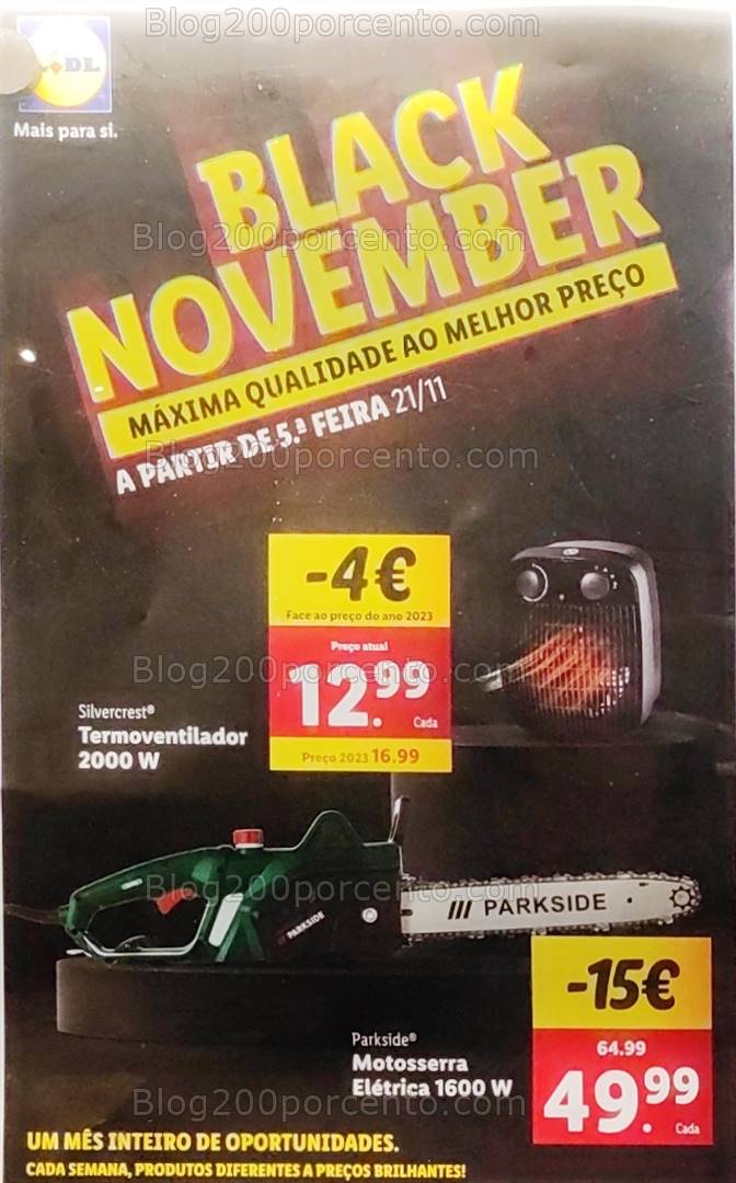 Antevisão Folheto LIDL Bazar Promoções a partir de 21 novembro