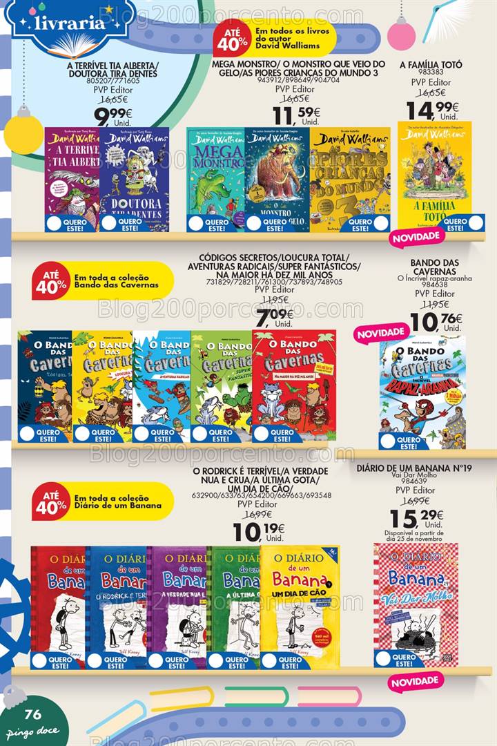 Antevisão Folheto PINGO DOCE Promoções de 19 novembro a 6 janeiro