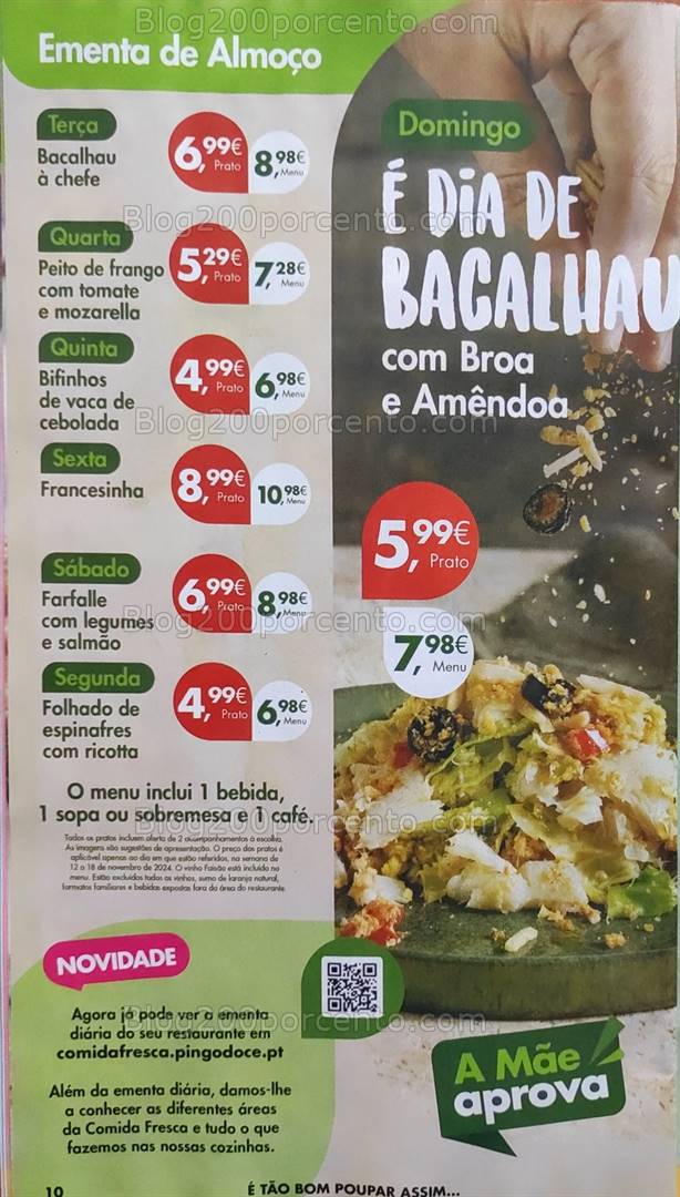 Antevisão Folheto PINGO DOCE Promoções de 12 a 18 novembro