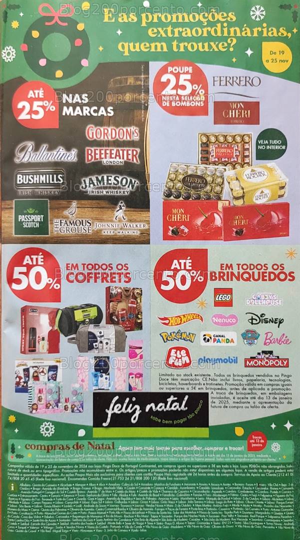 Antevisão Folheto PINGO DOCE Natal Promoções de 19 a 25 novembro