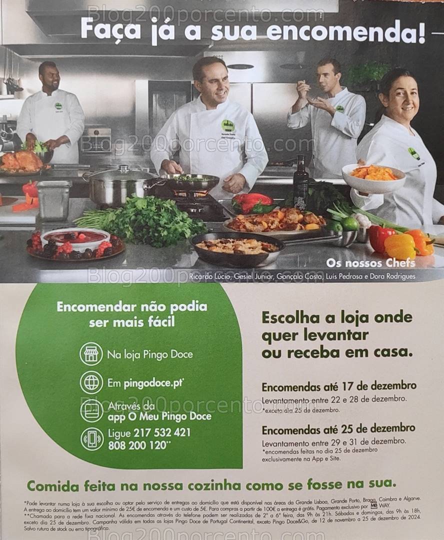 Antevisão Folheto PINGO DOCE Encomendas de Natal e Ano Novo 19 novembro a 17 dezembro