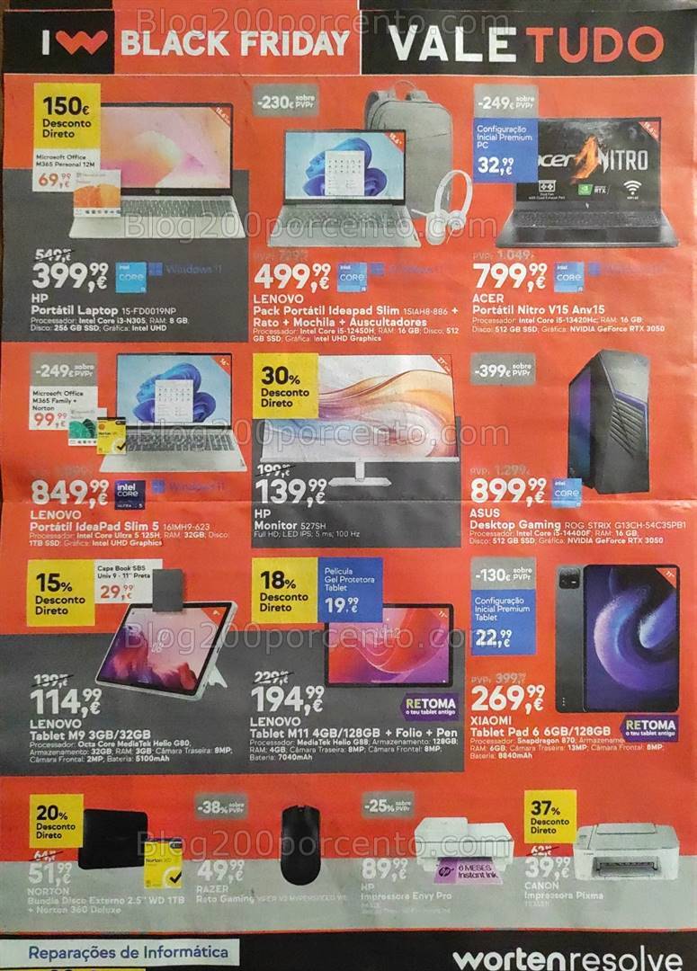 Antevisão Folheto WORTEN Promoções de 5 a 11 novembro