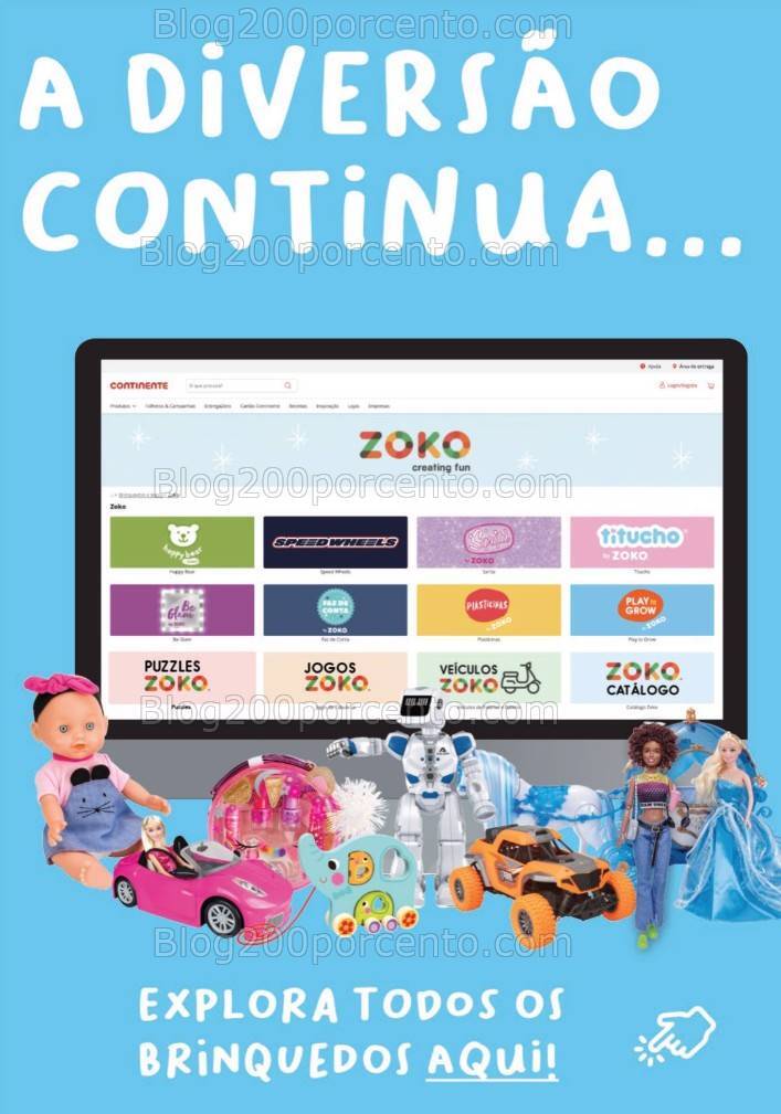 Antevisão Folheto ZOKO - CONTINENTE Brinquedos Natal