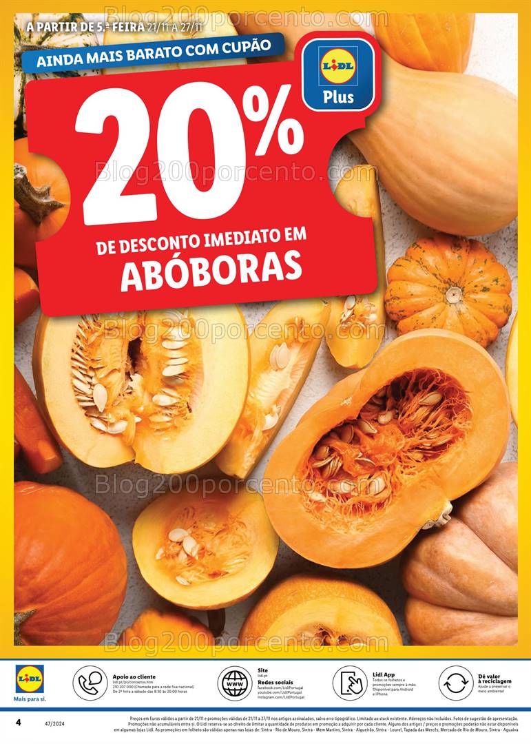 Antevisão Folheto LIDL Extra Sintra Promoções de 21 a 27 novembro