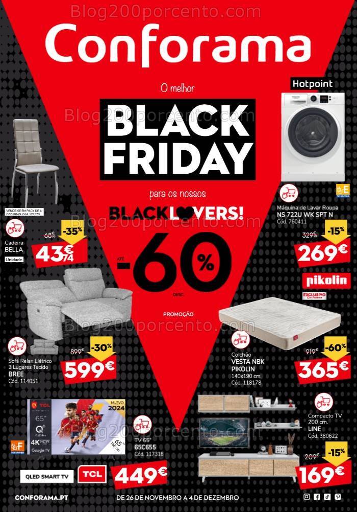 Antevisão Folheto CONFORMA Black Friday Promoções até 4 dezembro