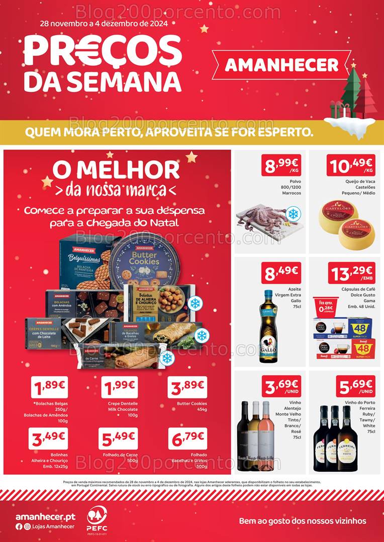 Antevisão Folheto AMANHECER Promoções de 28 novembro a 4 dezembro