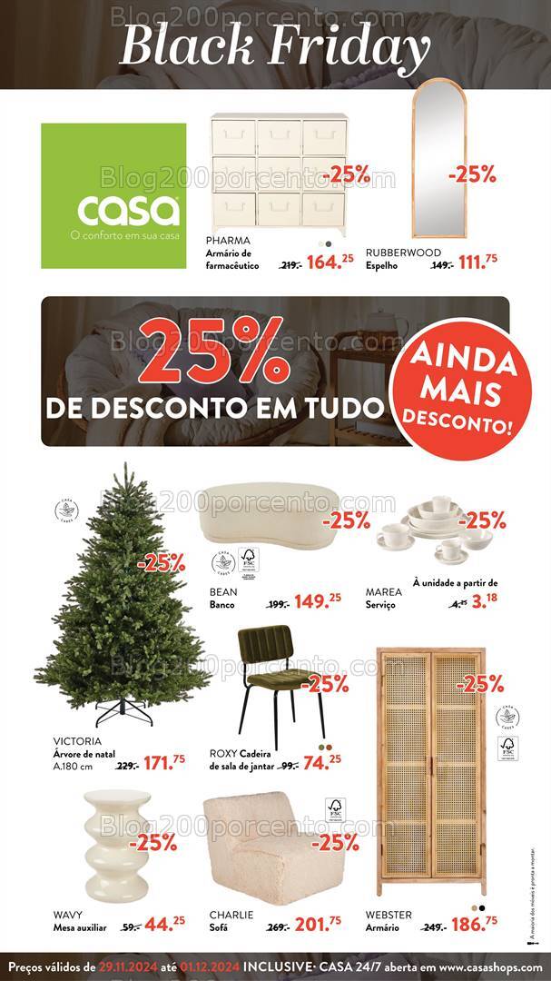 BLACK FRIDAY - Antevisão Folheto CASA Promoções de 29 novembro a 1 dezembro