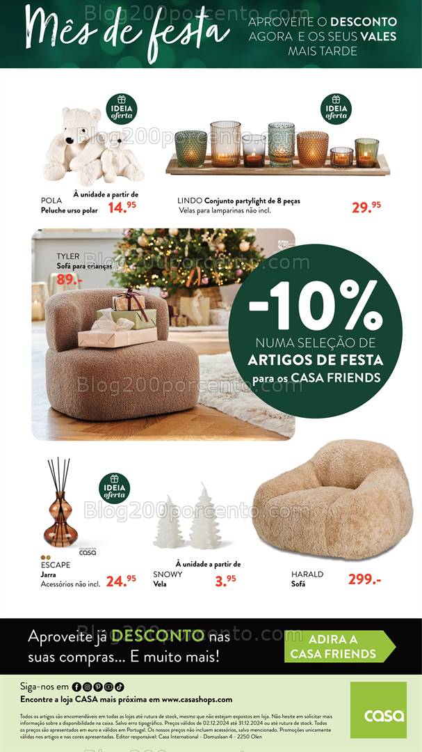 Antevisão Folheto CASA Natal Promoções de 2 a 31 dezembro