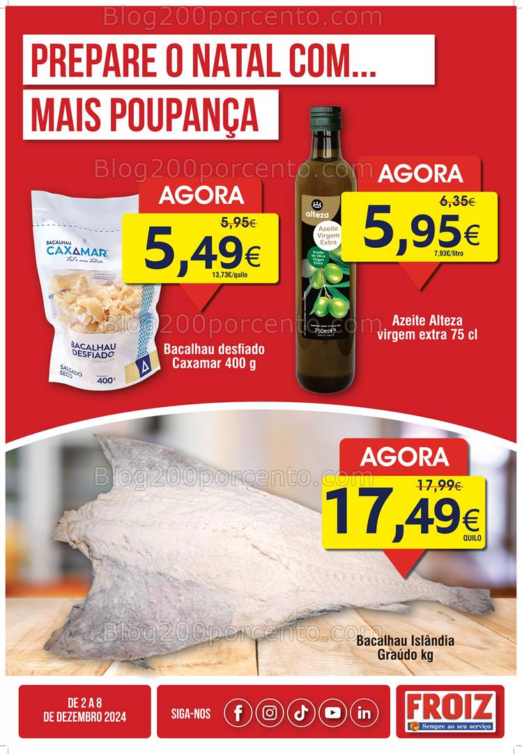 Antevisão Folheto FROIZ Promoções de 2 a 8 dezembro