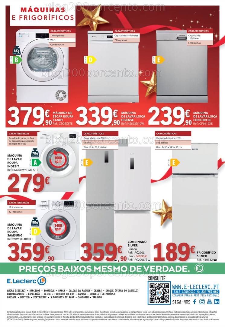 Antevisão Folheto E-LECLERC Promoções de 26 novembro a 24 dezembro