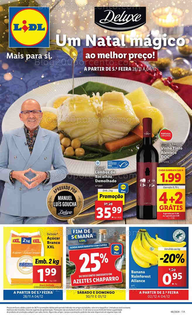 Antevisão Folheto LIDL Natal Promoções de 28 novembro a 4 dezembro