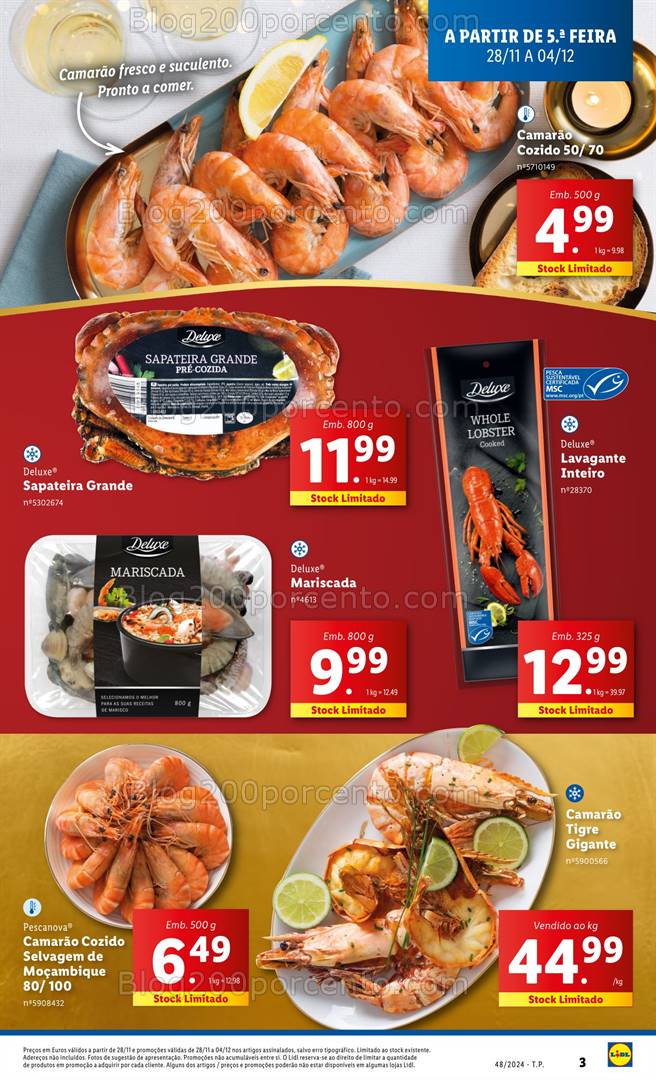 Antevisão Folheto LIDL Natal Promoções de 28 novembro a 4 dezembro