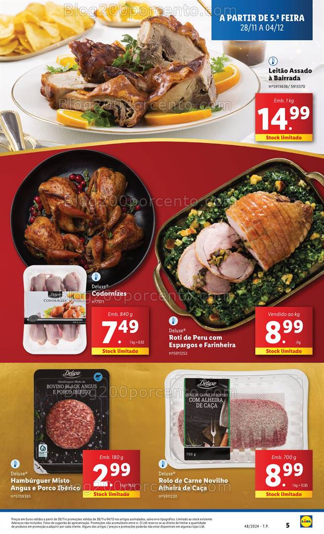 Antevisão Folheto LIDL Natal Promoções de 28 novembro a 4 dezembro