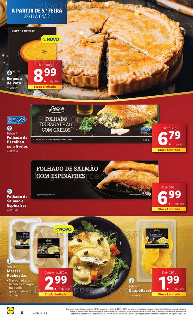 Antevisão Folheto LIDL Natal Promoções de 28 novembro a 4 dezembro