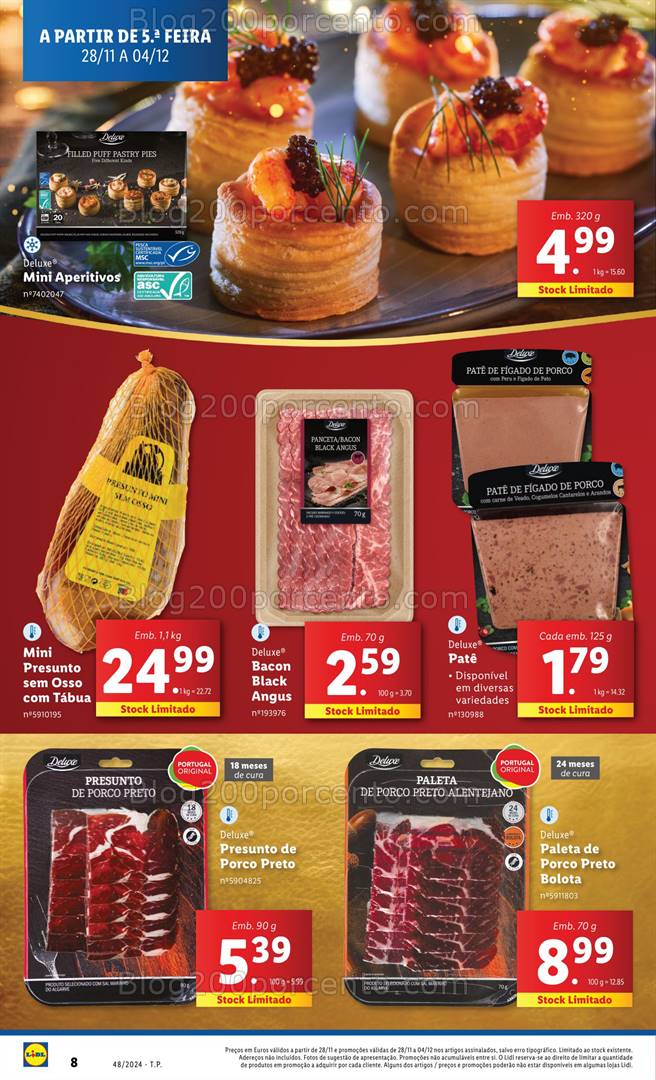 Antevisão Folheto LIDL Natal Promoções de 28 novembro a 4 dezembro