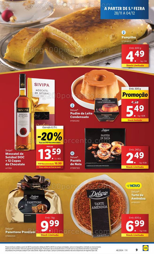 Antevisão Folheto LIDL Natal Promoções de 28 novembro a 4 dezembro