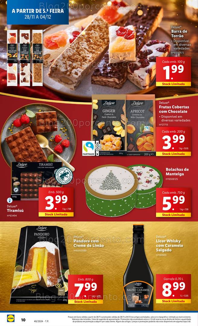 Antevisão Folheto LIDL Natal Promoções de 28 novembro a 4 dezembro