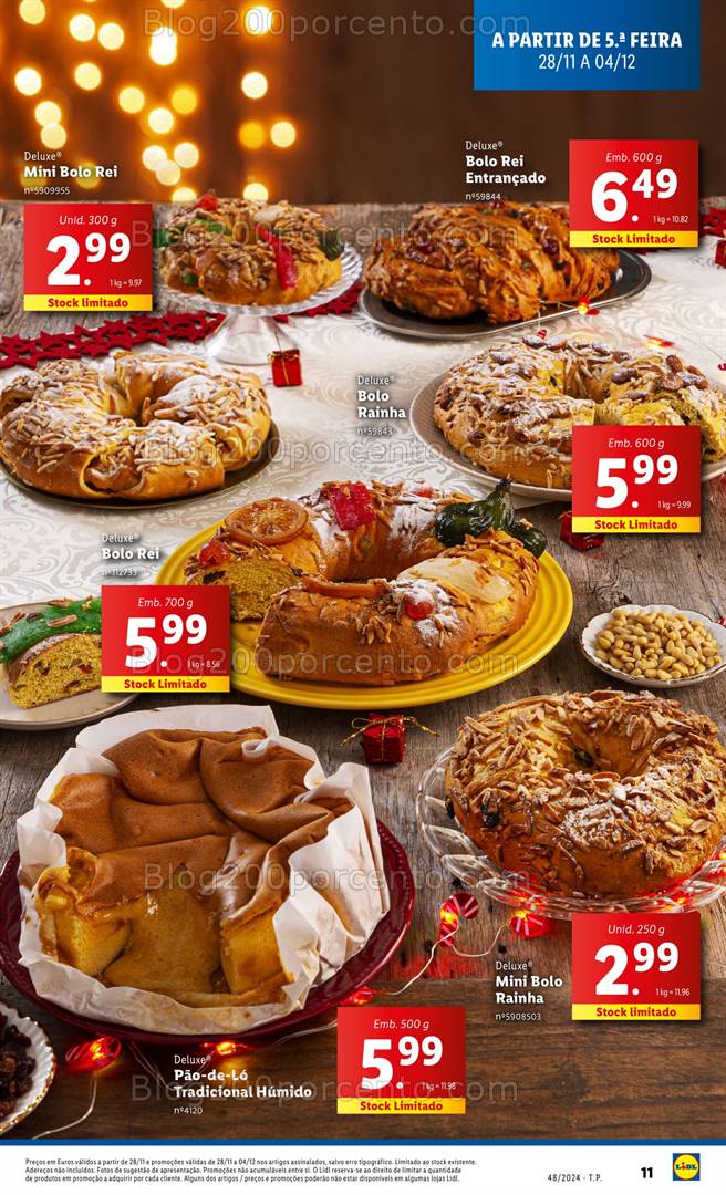 Antevisão Folheto LIDL Natal Promoções de 28 novembro a 4 dezembro