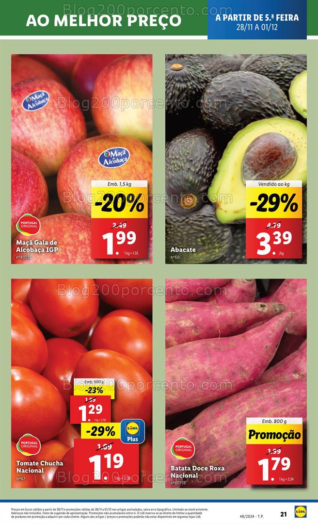 Antevisão Folheto LIDL Promoções de 28 novembro a 4 dezembro