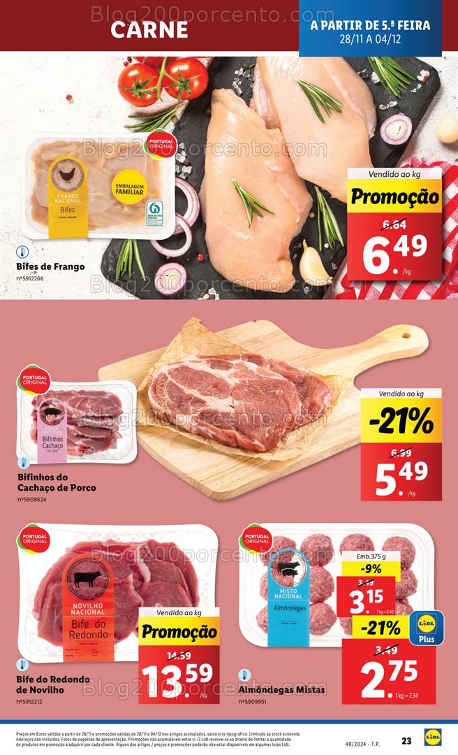 Antevisão Folheto LIDL Promoções de 28 novembro a 4 dezembro