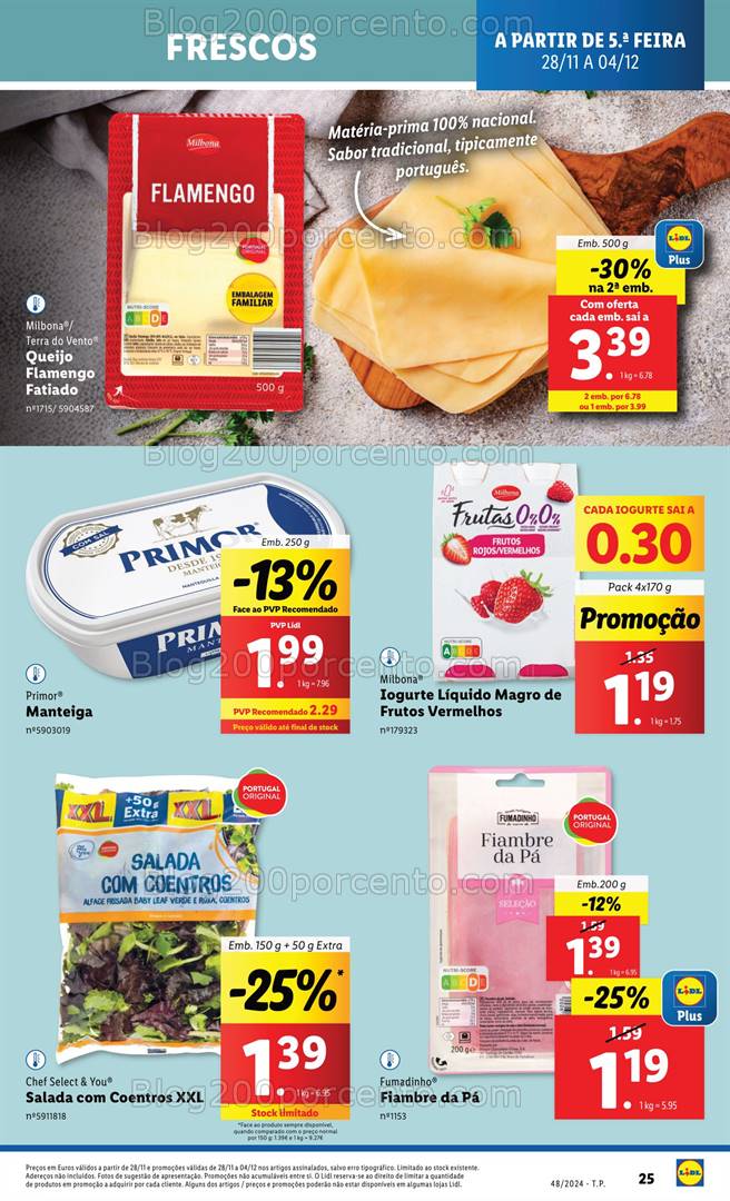 Antevisão Folheto LIDL Promoções de 28 novembro a 4 dezembro