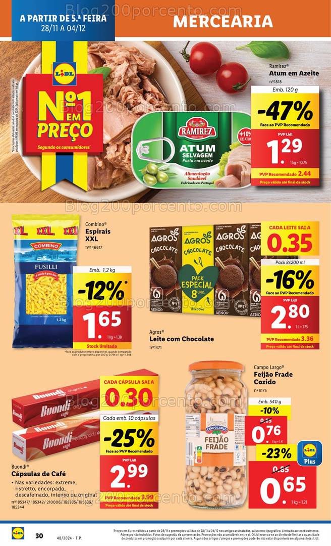 Antevisão Folheto LIDL Promoções de 28 novembro a 4 dezembro