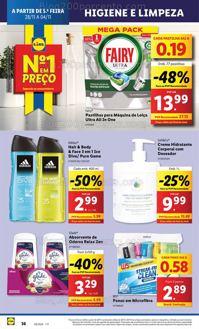 Antevisão Folheto LIDL Promoções de 28 novembro a 4 dezembro