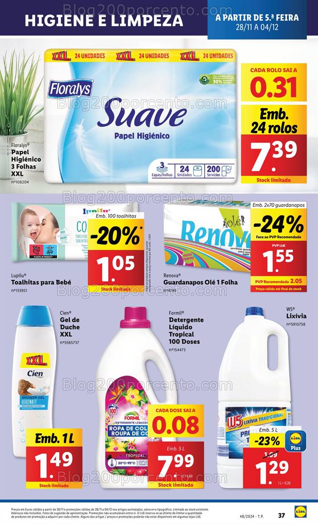 Antevisão Folheto LIDL Promoções de 28 novembro a 4 dezembro