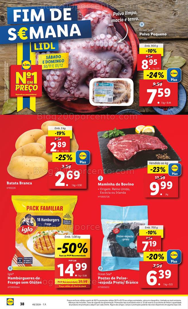 Antevisão Folheto LIDL Promoções de 28 novembro a 4 dezembro