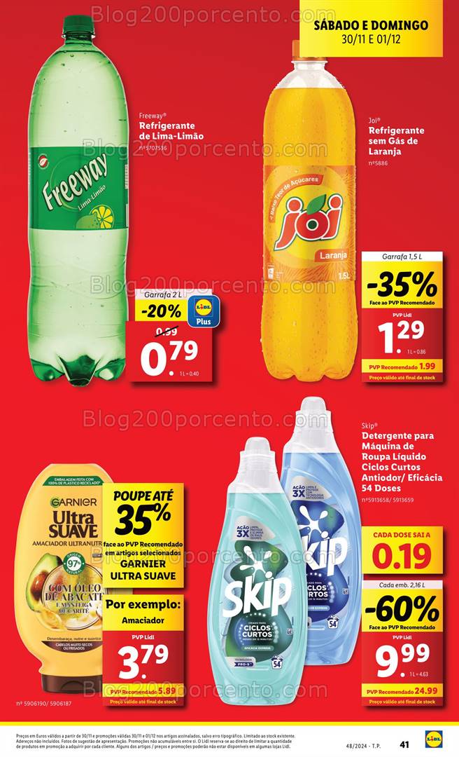 Antevisão Folheto LIDL Promoções de 28 novembro a 4 dezembro