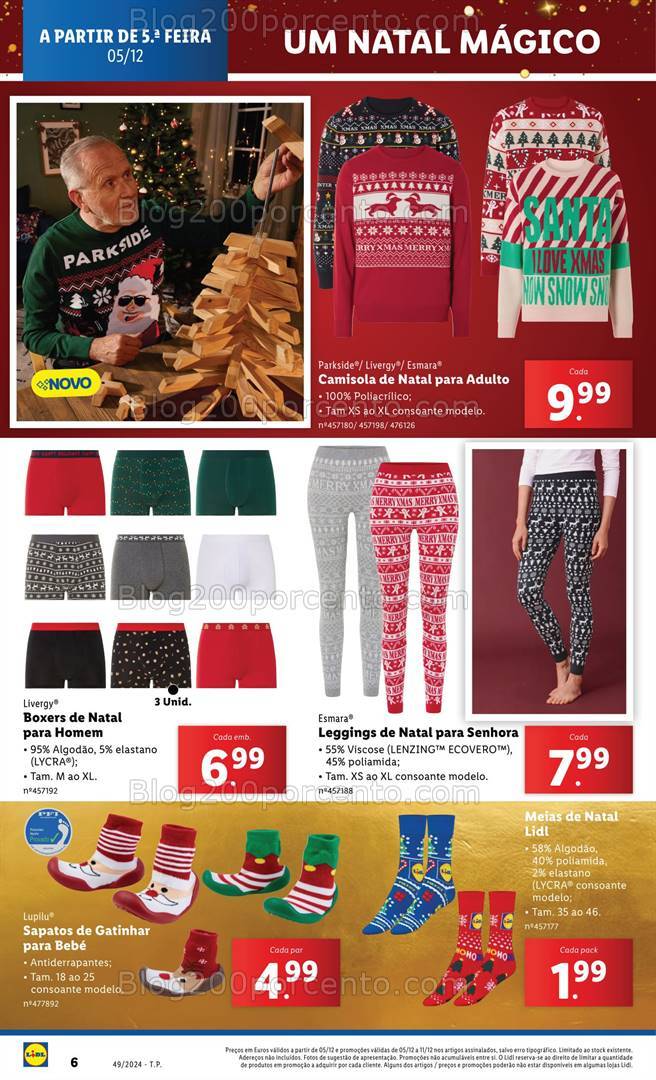 Antevisão Folheto LIDL Especial Natal Promoções de 5 a 11 dezembro