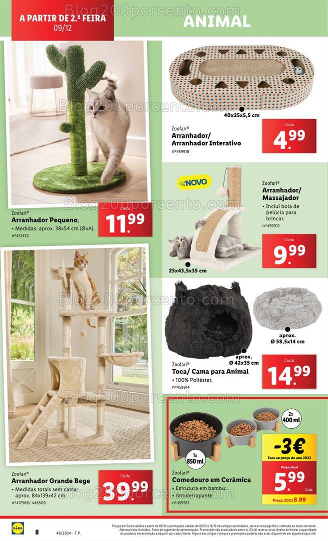 Antevisão Folheto LIDL Especial Animais Promoções de 9 a 15 dezembro!