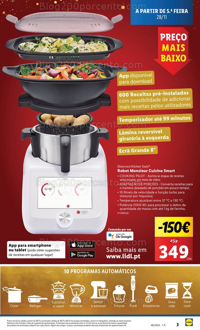 Antevisão Folheto LIDL Especial Cozinha Promoções de 28 novembro a 2 dezembro