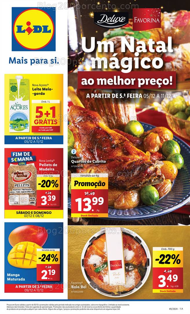 Antevisão Folheto LIDL Promoções de 5 a 11 dezembro