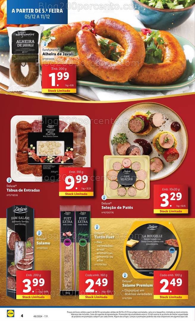 Antevisão Folheto LIDL Promoções de 5 a 11 dezembro