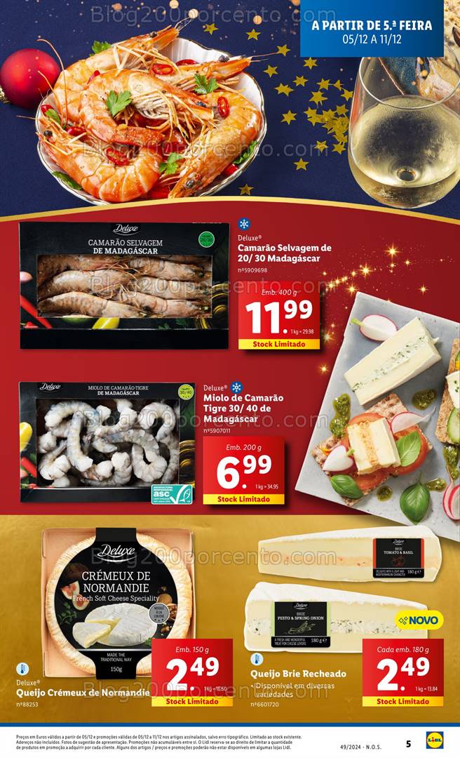 Antevisão Folheto LIDL Promoções de 5 a 11 dezembro