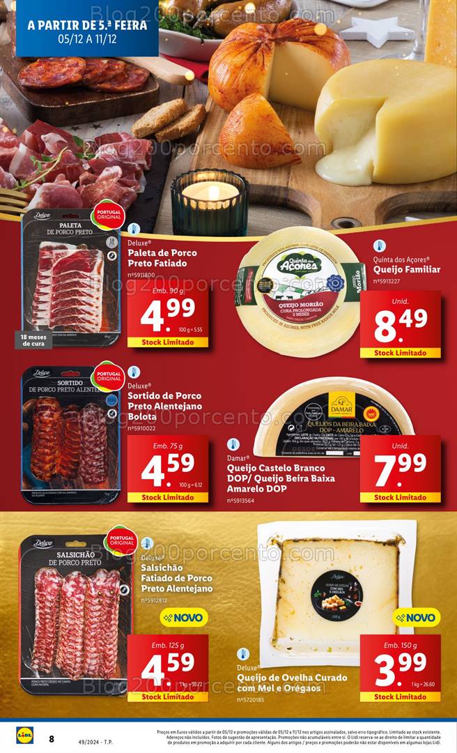 Antevisão Folheto LIDL Promoções de 5 a 11 dezembro