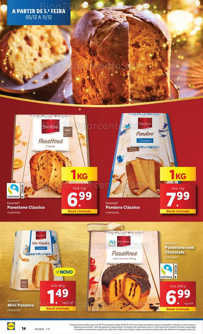 Antevisão Folheto LIDL Promoções de 5 a 11 dezembro