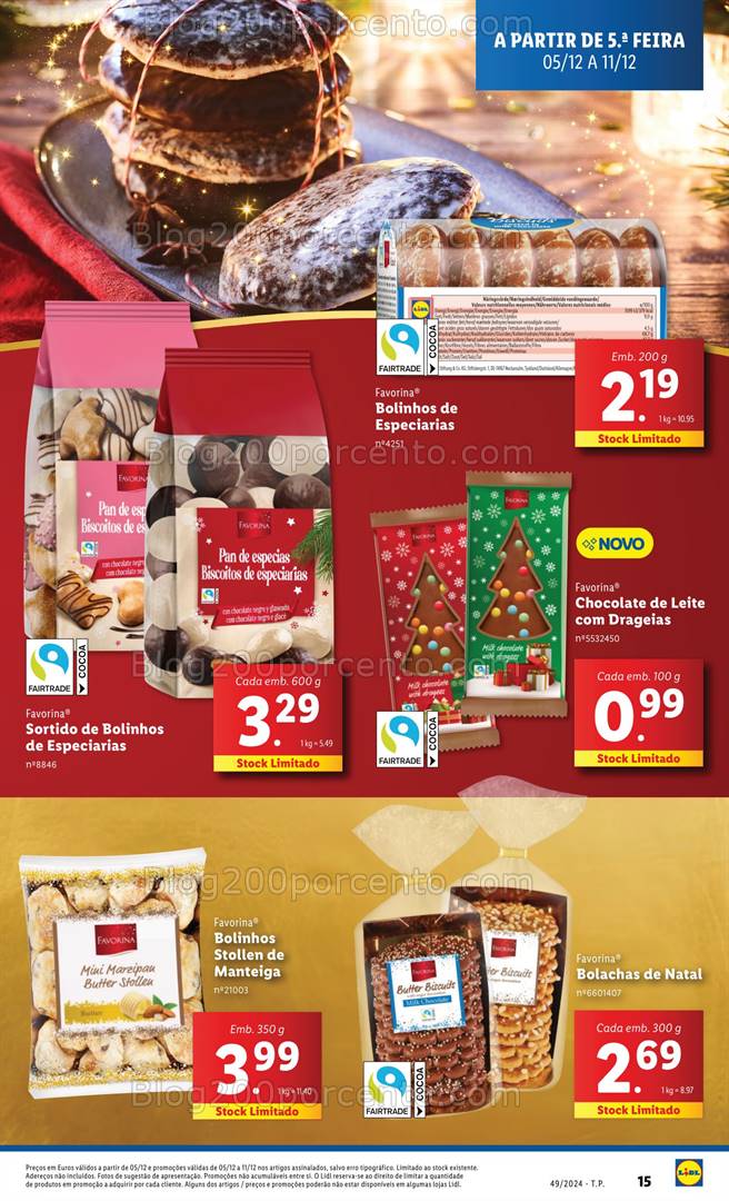 Antevisão Folheto LIDL Promoções de 5 a 11 dezembro