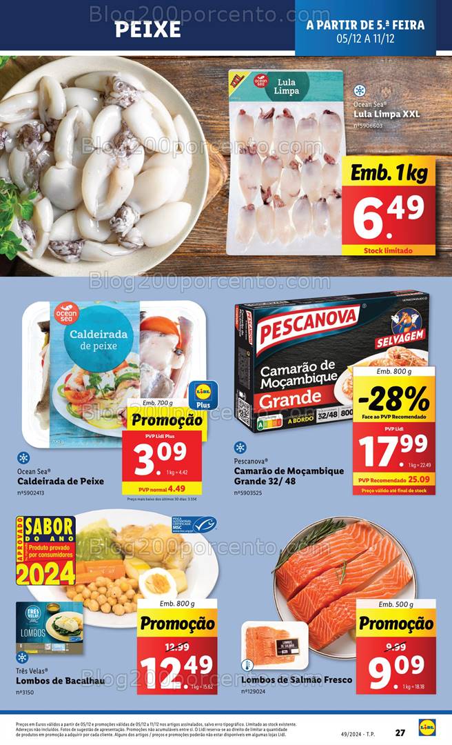 Antevisão Folheto LIDL Promoções de 5 a 11 dezembro