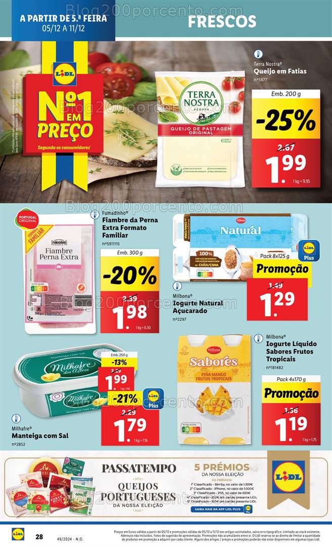 Antevisão Folheto LIDL Promoções de 5 a 11 dezembro