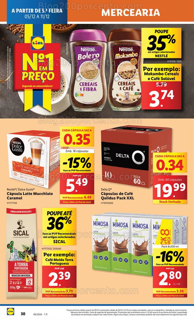 Antevisão Folheto LIDL Promoções de 5 a 11 dezembro