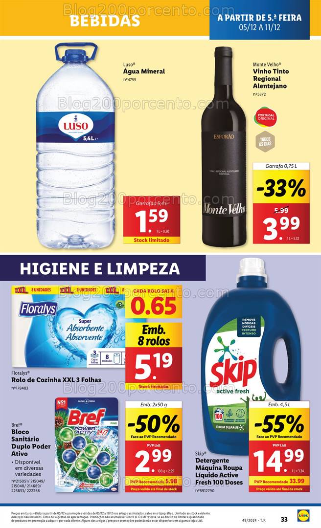 Antevisão Folheto LIDL Promoções de 5 a 11 dezembro