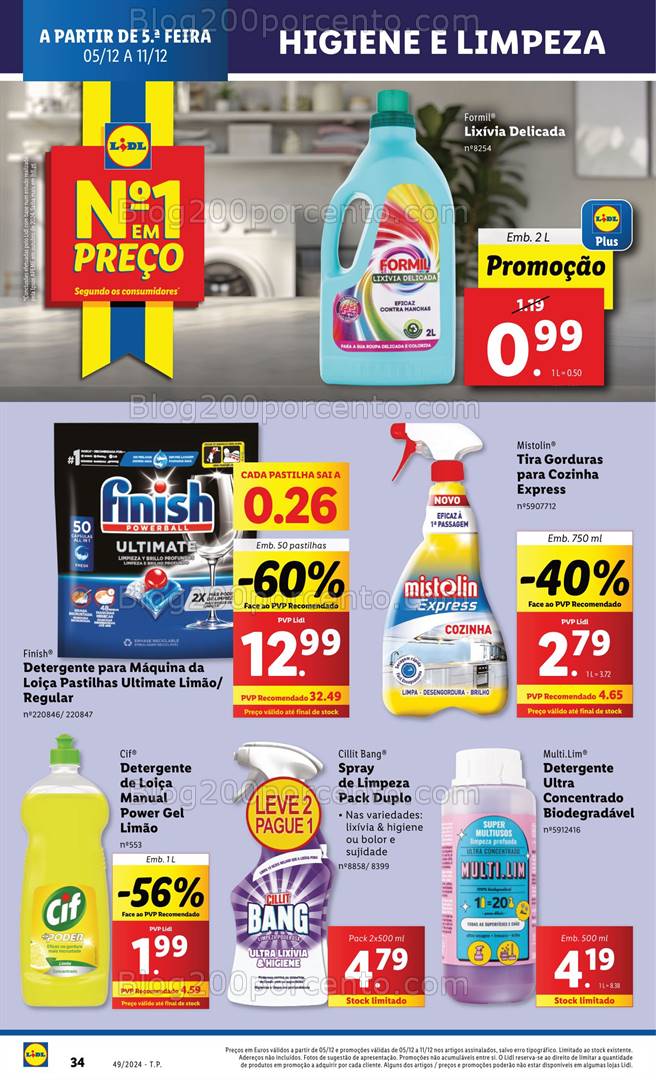 Antevisão Folheto LIDL Promoções de 5 a 11 dezembro